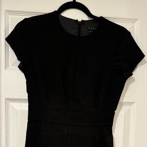 Theory Feraimi Fit & Flare Dress - Black